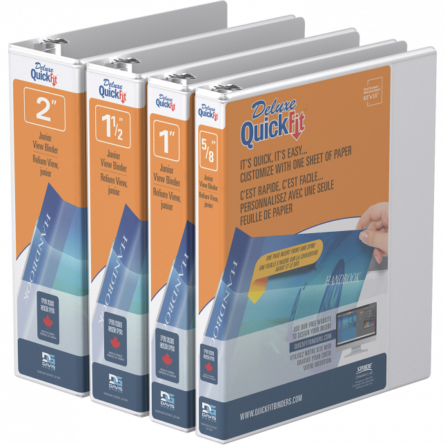 <p>QuickFit<sup>®</sup> Junior Binders</p>