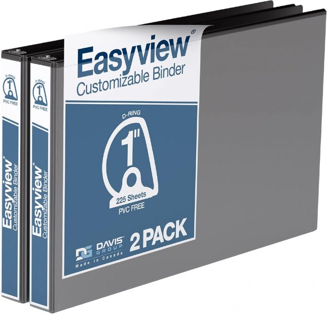 Easyview 11″ x 17″ Binders