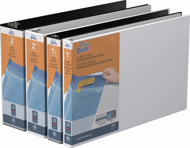 <p>QuickFit<sup>®</sup> 11″ x 17″ Binders</p>