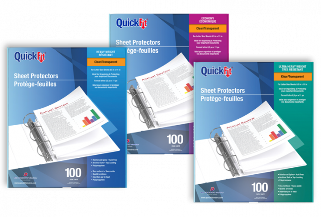 QuickFit Top-Load Sheet Protectors